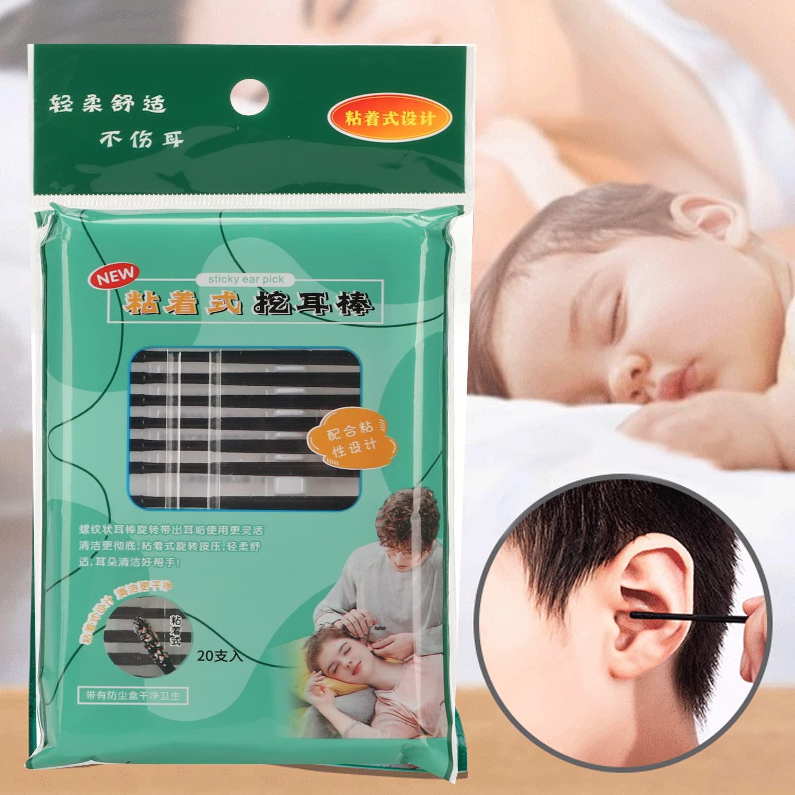 Dioche Dioche 100pcs Disposable Ear Pick, Earwax Removal, Plastic Ear Clean Tool, Curette Spoon Cleaner 360 Degree Cleaning Stick Ear Pick For Kids Adults