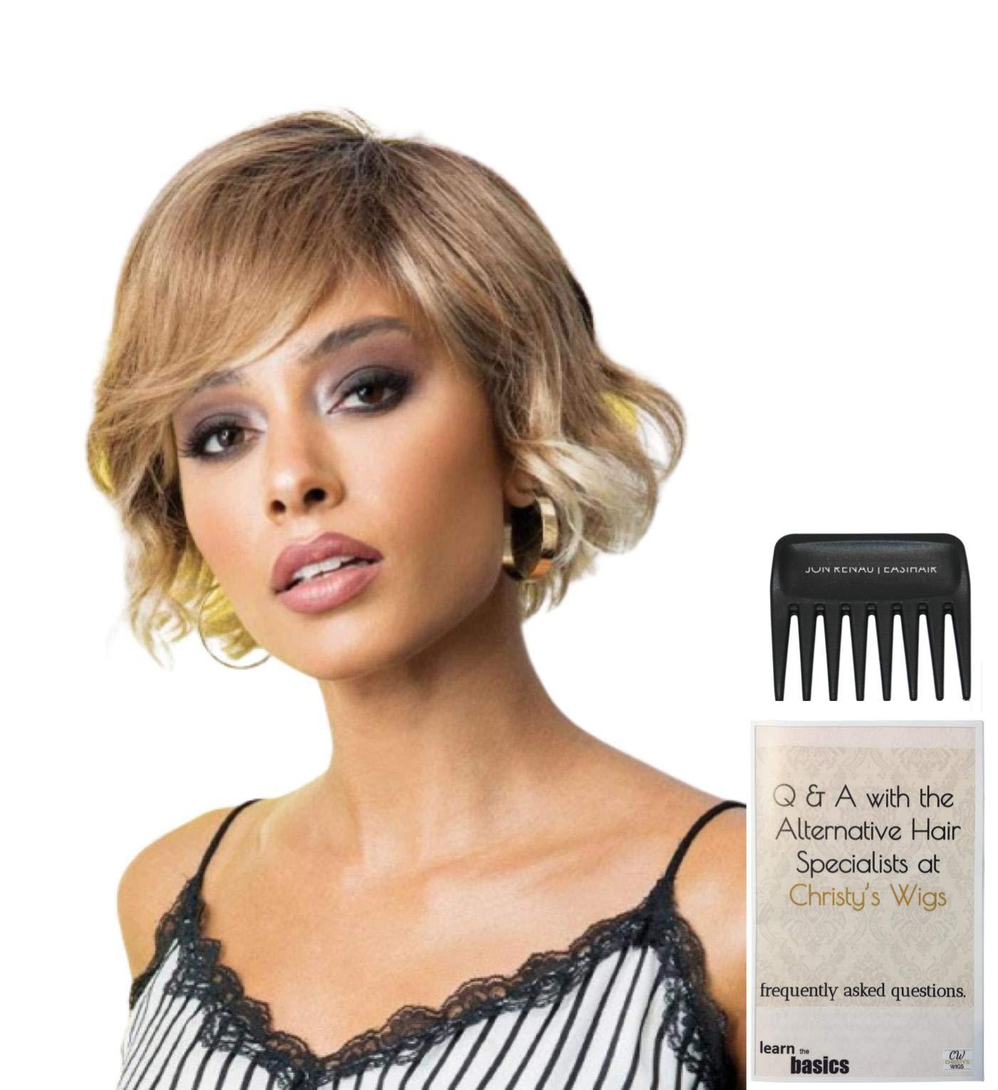 Rene of Paris & Christy\'s Wigs Bundle - 3 item: Wyatt Wig by Rene of Paris, Christy\'s Wigs Q & A Booklet & Wide Tooth Comb - Color: Melted Coconut