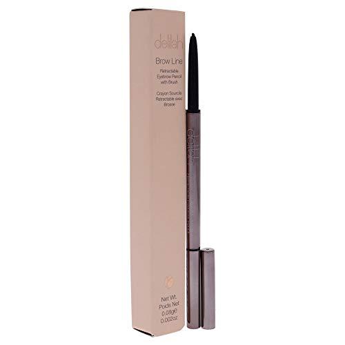 Delilah delilah - Retractable Eye Brow Pencil with Brush - Sable - Long-Lasting Defined Brows - Slim Shaped - All Day Wear - Vegan - Paraben Free - 0.002 Oz