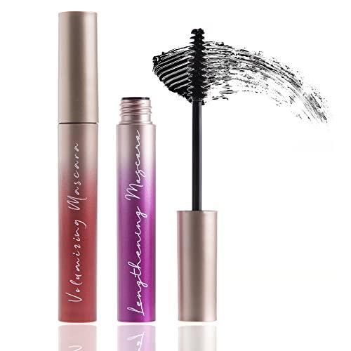 Nicole Miller Nicole Miller Mascara Duo- 2 Pack Volumizing and Lengthening Black Mascara Set for Women and Girls
