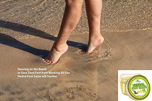 Creation Farm Creation Farm Foot Salve Herbal Balm Cream - Balsamo pomada crema herba de Los pies featuring Peppermint, Tea Tree plus 10 botanicals