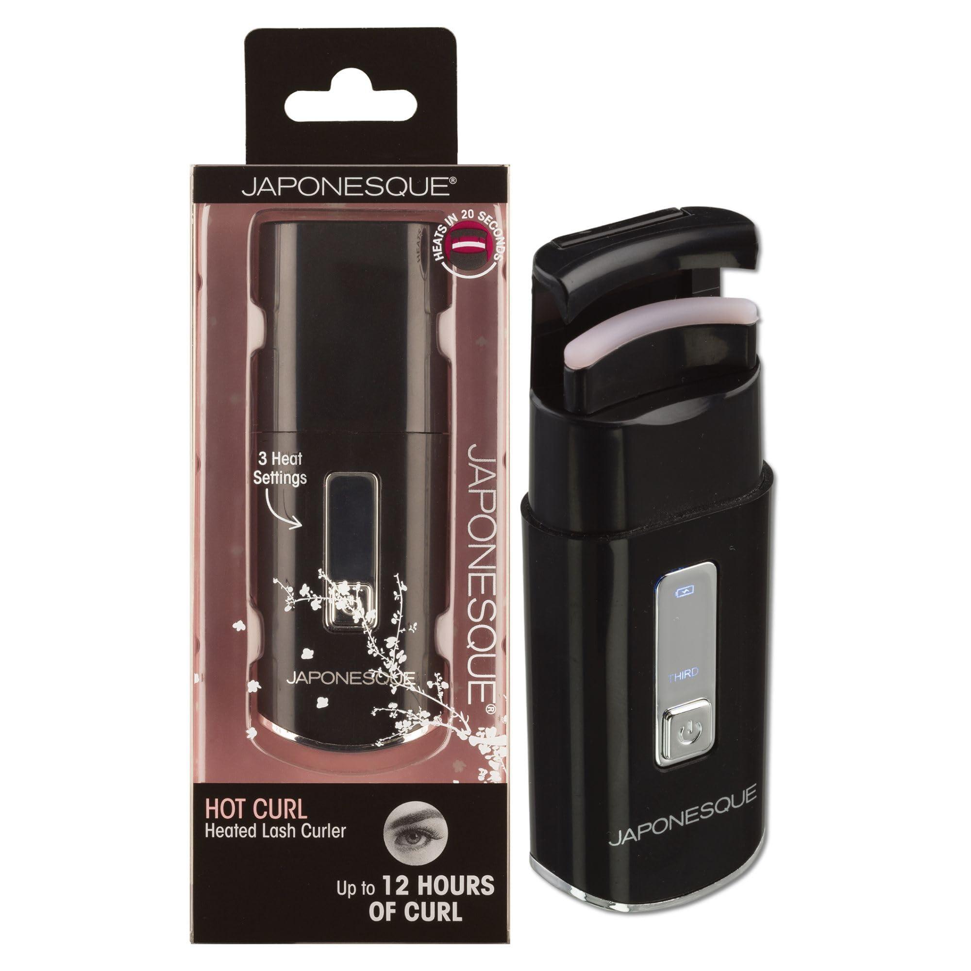 JAPONESQUE JAPONESQUE Heated Lash Curler, Long Lasting Eyelash Curler and Lifter, USB Powered, Heat Safety Settings, Electric Curler Tool