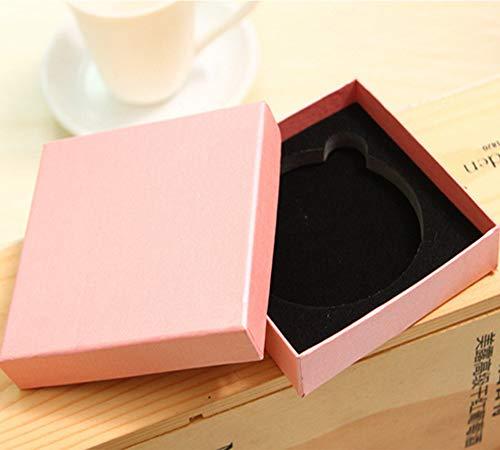 dealcase Dealcase Jeweled Compact Vanity Mirror, Beautiful, Pretty, Shiny Silver Metal With Large Mirrored Rhinestone Attached, For Women, Girls, Gifts, Travel 1pc (Black)