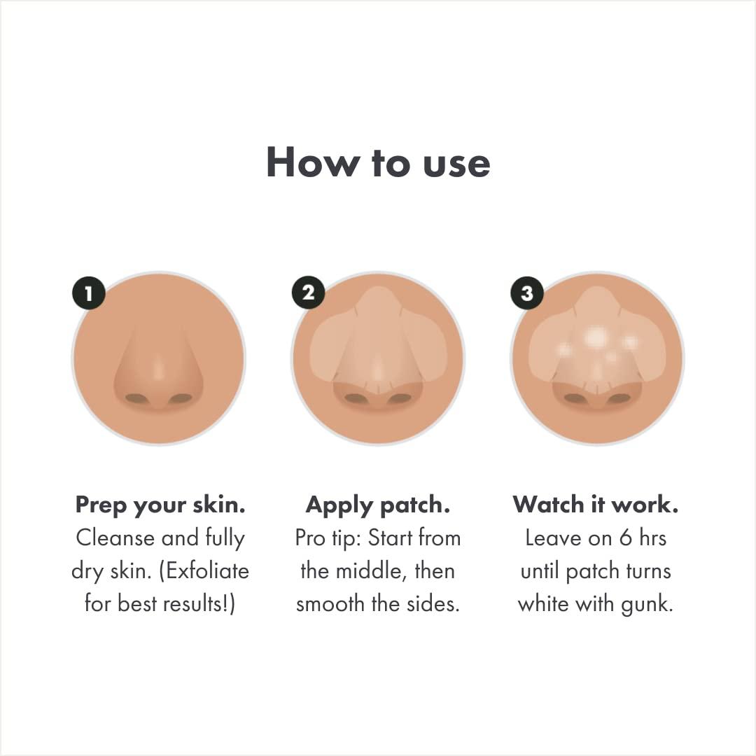 Mighty Patch Mighty Patches for nose pores from Hero Cosmetics - XL Hydrocolloid Pimples, Zits and Oil - Dermatologist-Approved Overnight pore Strips to Absorb Acne nose Gunk (10 Count)
