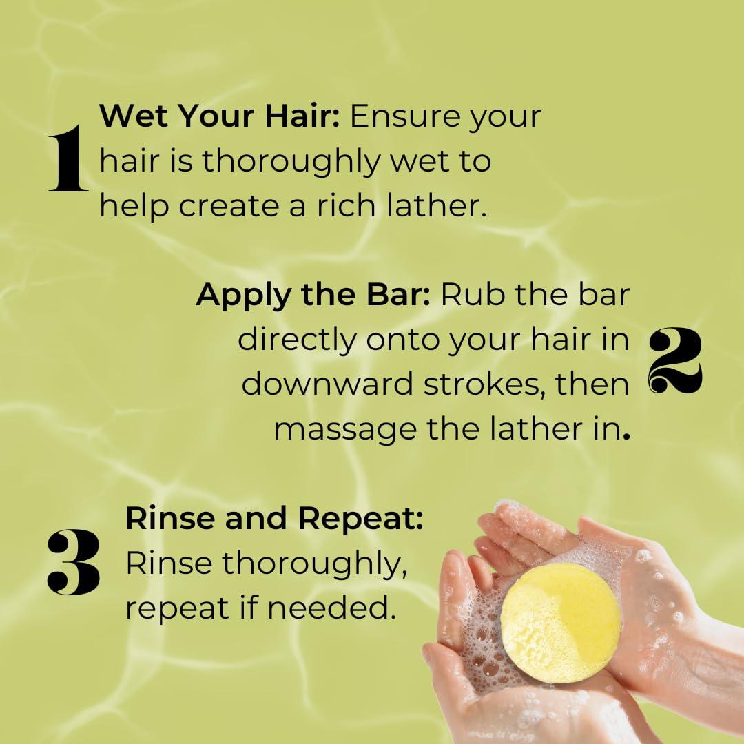 Jack59 Jack59 Solid Shampoo Bars for Thick Curly Hair, Soap Bar with Orange and Bergamot Essential Oils pH Balanced, Color Safe, Vegan Organic Shampoo Bar, Citrus Shine 3 oz