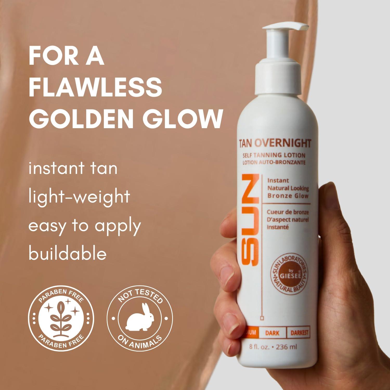 Sun Laboratories by Giesee SUN LABORATORIES Self Tanning Lotion Tan Overnight - Medium (8 oz)