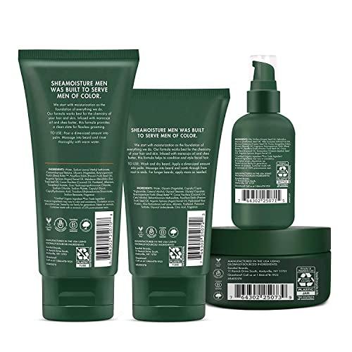 SheaMoisture SheaMoisture Beard-Care Kit for Men, Includes Wash, Balm, Oil, Conditioner, Natural Shea Butter & Maracuja Oil, Great Gift