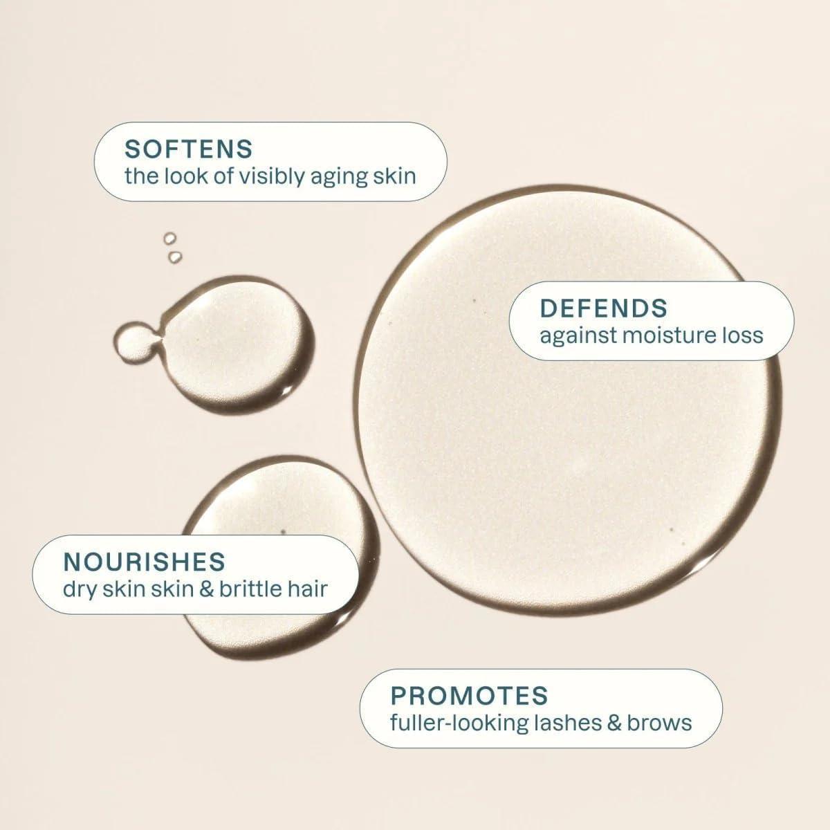 Cliganic Cliganic USDA Organic Castor Oil, 100% Pure (16oz with Eyelash Kit) - For Eyelashes, Eyebrows, Hair & Skin | Bulk, Natural Cold Pressed Unrefined Hexane-Free | DIY Carrier Oil