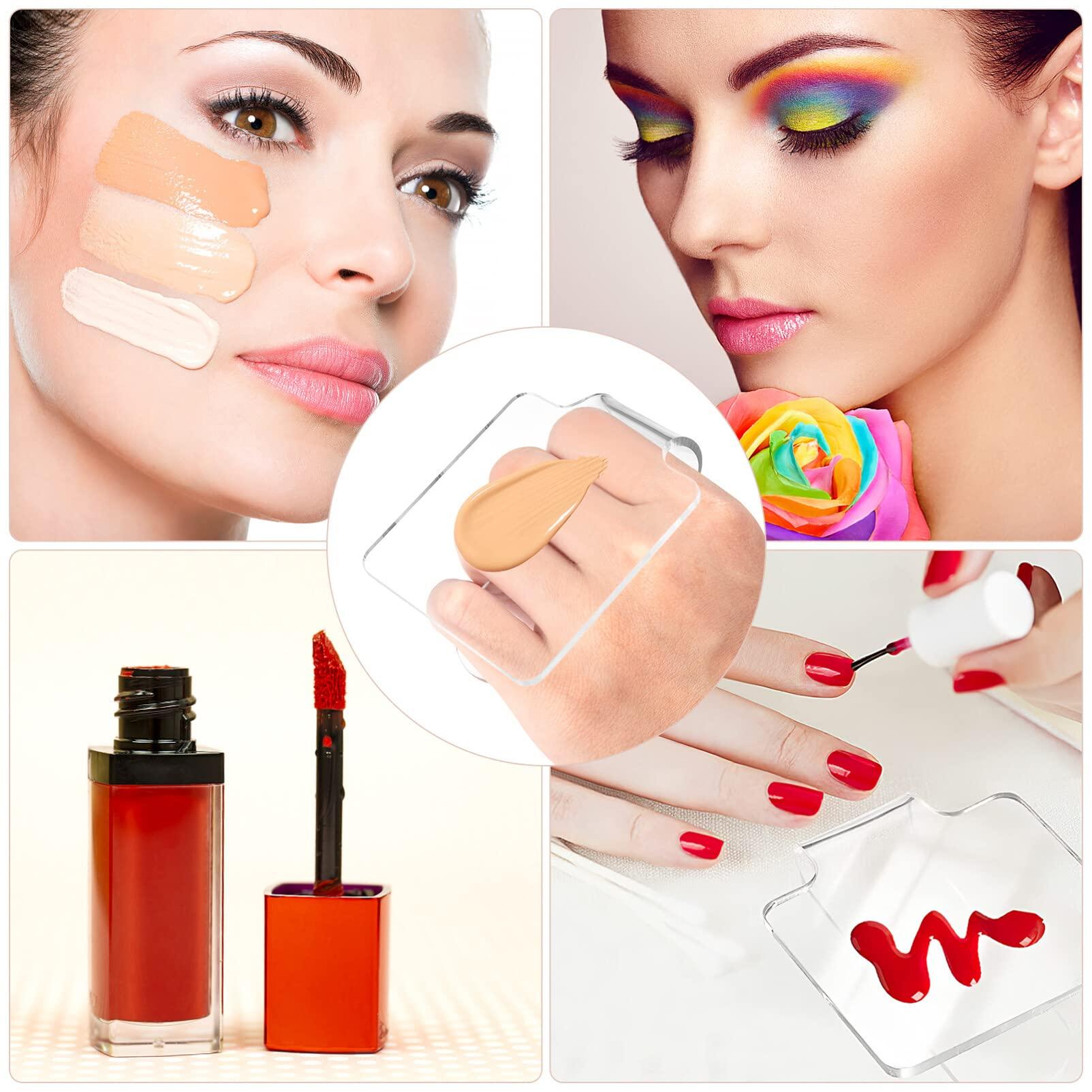 Beaupretty Palette Makeup Spatula Makeup Board Makeup Plate Makeup Mixing Tray for Foundations Clear Mixing Tray Makeup Tray Makeup Tool