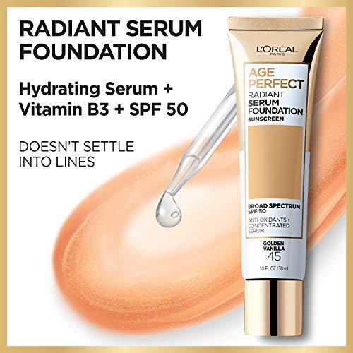 L'Oréal Paris L'Oréal Paris Age Perfect Radiant Serum Foundation with SPF 50, Perfect Beige, 1 Ounce