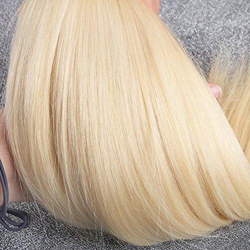 Bella Hair Bella Hair Unparalleled Quality Brazilian Virgin Hair Sleek Straight, 613 Russian blonde Remy human hair bundles (26”28”)