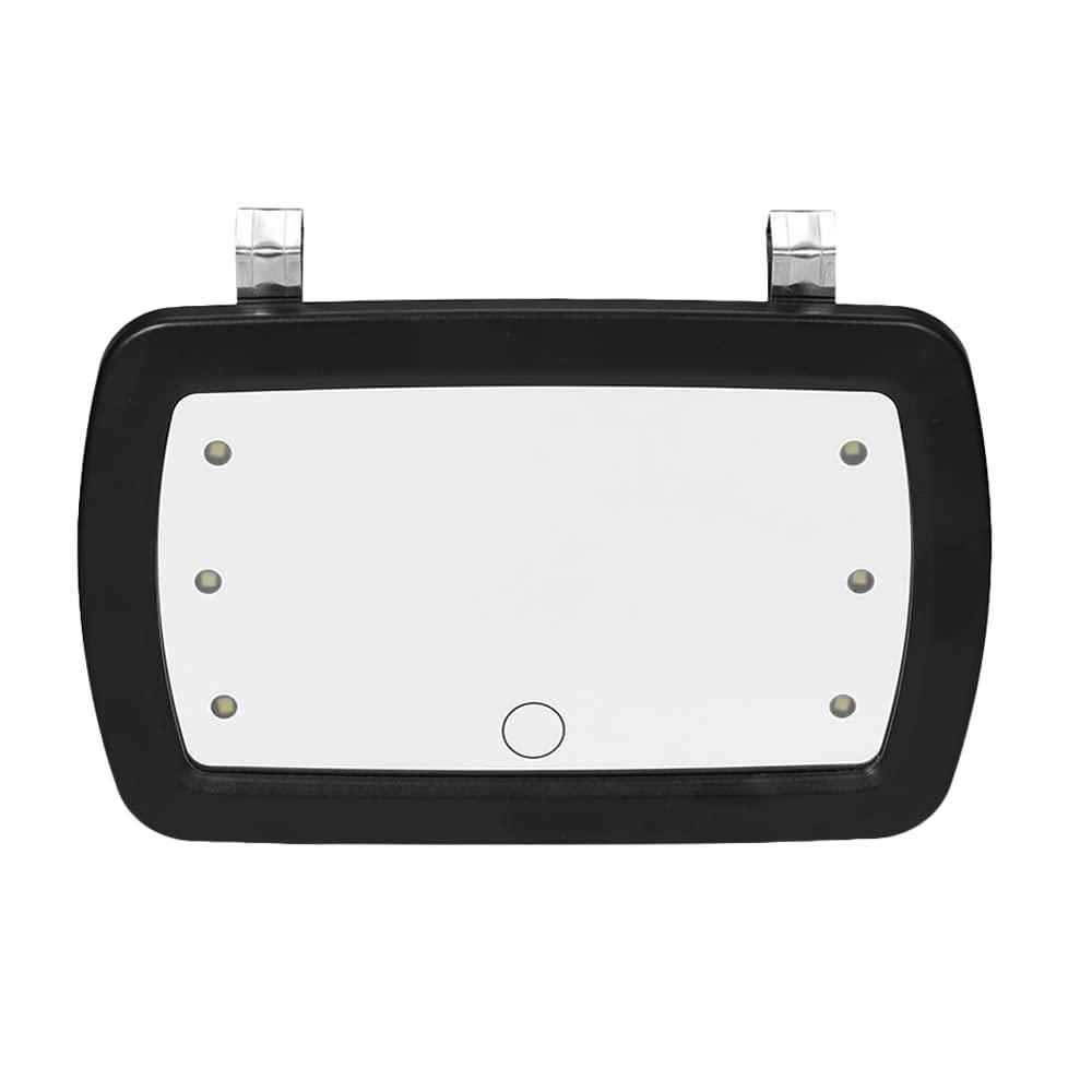 Wemay Car Sun Visor Mirror Makeup Sun-shading Cosmetic Mirror Vanity Mirror Automobile Make Up Mirror with Six LED Lights