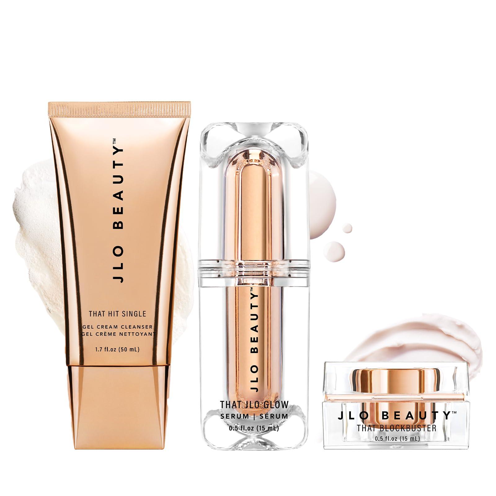 JLO BEAUTY JLO BEAUTY That JLo Starter Kit | Includes Serum, Cleanser, and Cream, Gently Tightens, Clears, and Hydrates for Smooth, Radiant Skin