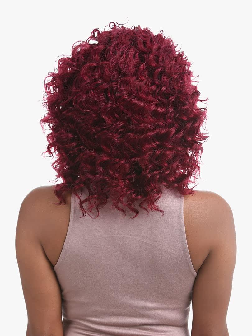 Sensationnel Sensationnel Empire Curly human hair - deep wave 10s 3pcs tangle free weaving for quick weave and sew in styles for faux highlights (1 JETBLACK)