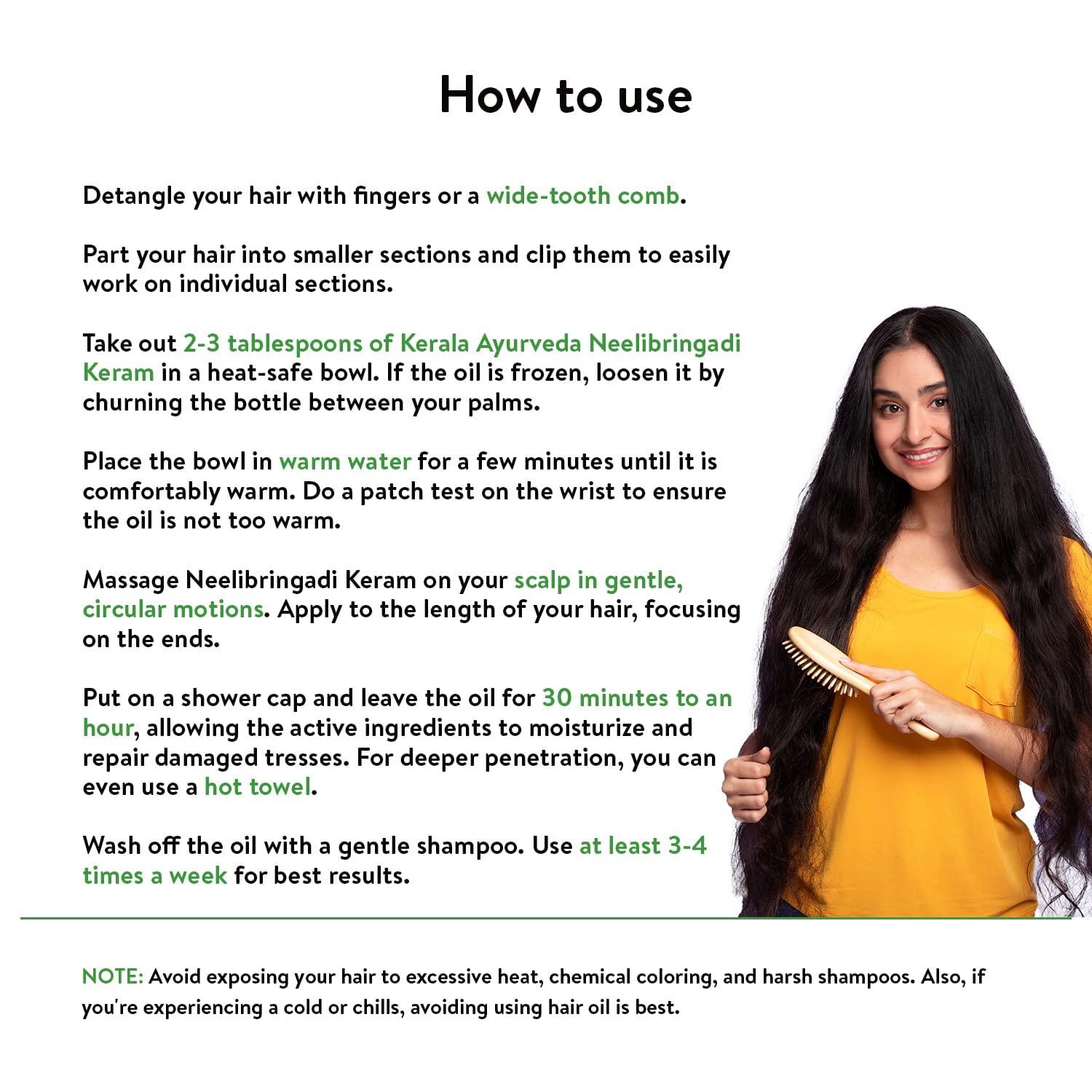 Generic Neelibringadi Keram 200 ml | Daily Hair Oil | Delays Premature Greying, Reduces Dandruff and Strengthens Hair| With Bringaraj, Neeli, Karnasphota, and Amla | Coconut Oil Base |