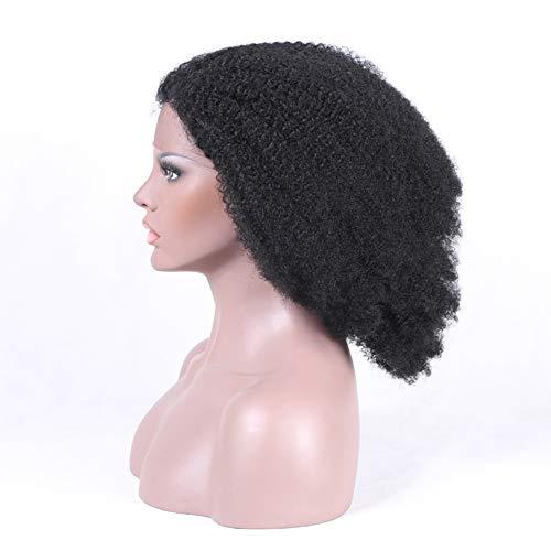 Rosehair Rose Hair Afro Curly Human Hair Wigs Natural Hairline Baby Hair African American Wigs Remy Brazilian Human Hair Lace Front Wig Real Hair Afro Kinky Curly Wig