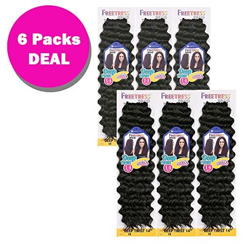 Freetress Freetress Synthetic Crochet Braid - DEEP TWIST 14" (6 Pack, 99J)