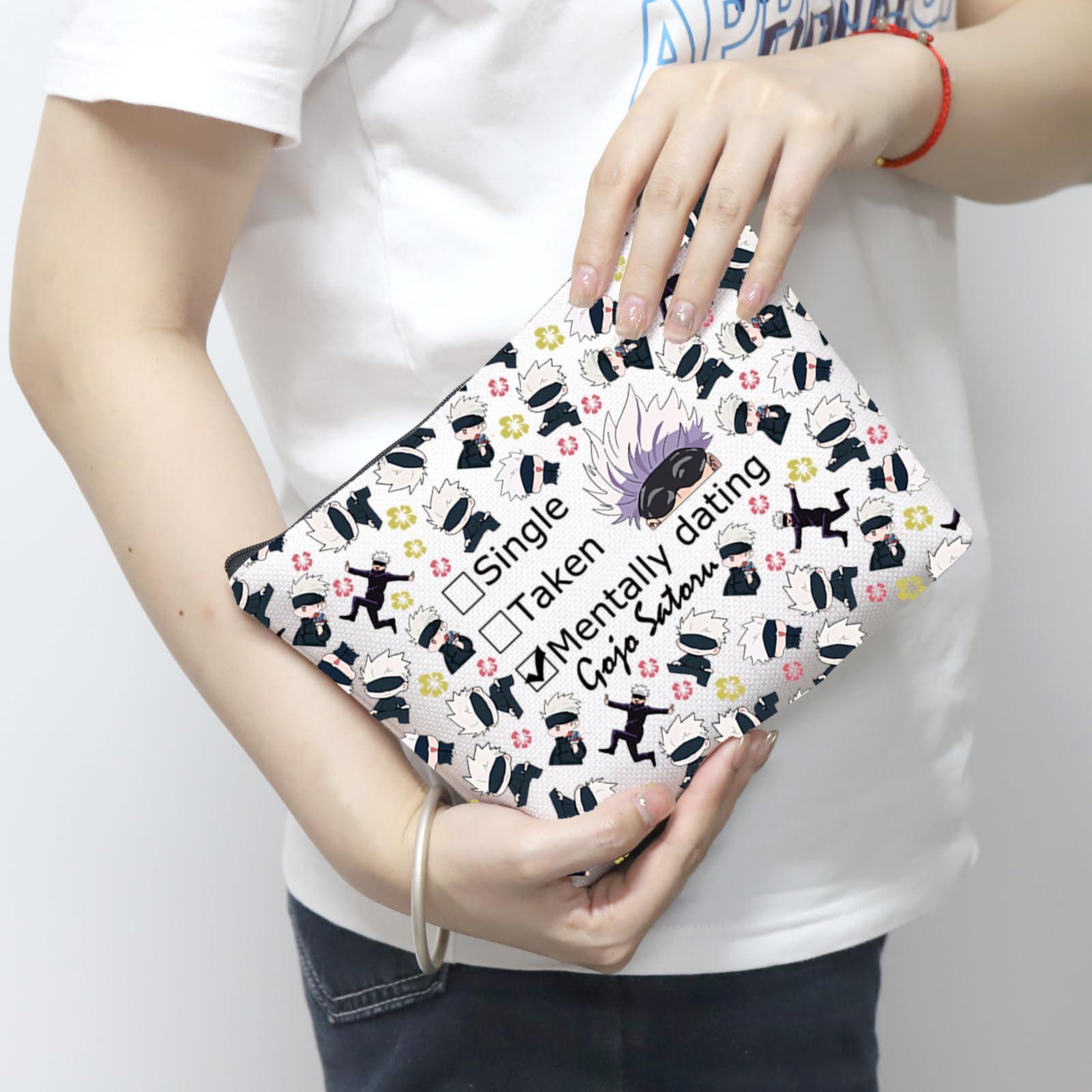 MNIGIU MNIGIU JJK Anime Inspired Gift SG Cosmetic Bag JJK Anime Lover Gift JJK Anime Themed Gift (Taken Bag)