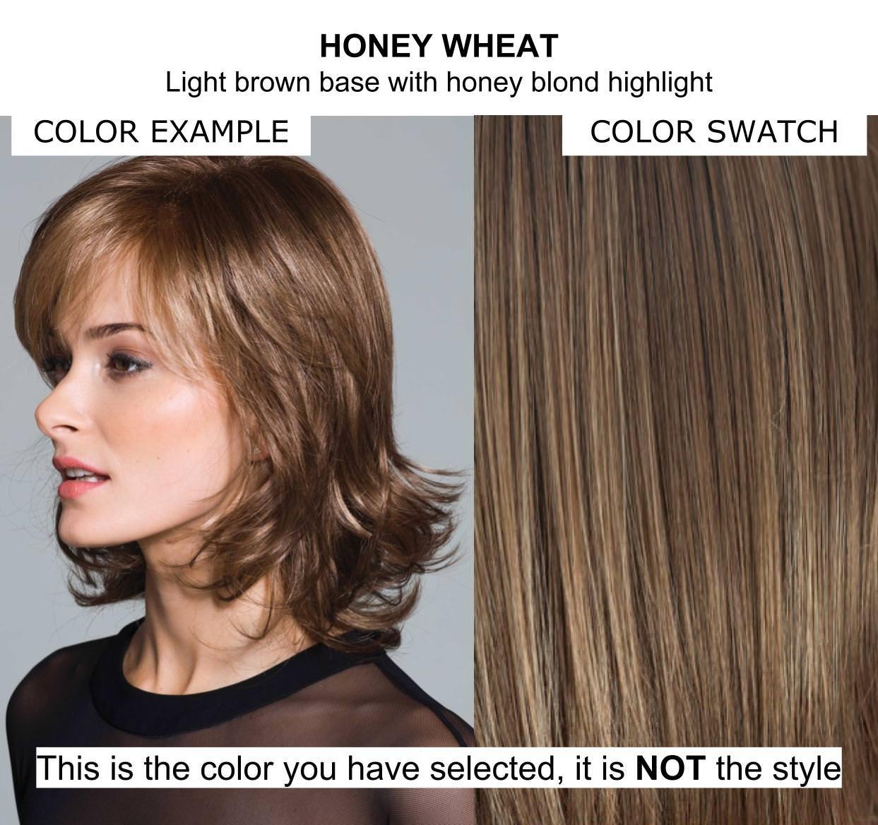 Amore & Christy's Wigs Bundle - 4 items: Codi Hand-Tied Wig by Amore, Christy\'s Wigs Q & A Booklet, BeautiMark Synthetic Shampoo & Wide Tooth Comb - Color: HONEY WHEAT