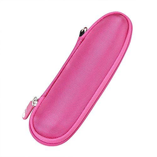 Hermitshell Hermitshell Travel Case Fits Panasonic ES2113PC Facial Hair Trimmer Women Pivoting Head Eyebrow Trimmer Attachments (Pink)