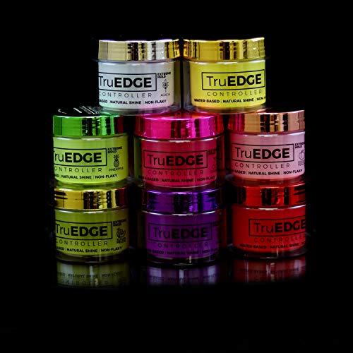 Tyche TruEDGE Controller Extreme Hold Water-Based Pomade - Ntaural Shine & Non-Flaky Scented Edge Control - Perfect for Hair-Braiding (Sugar Melon)
