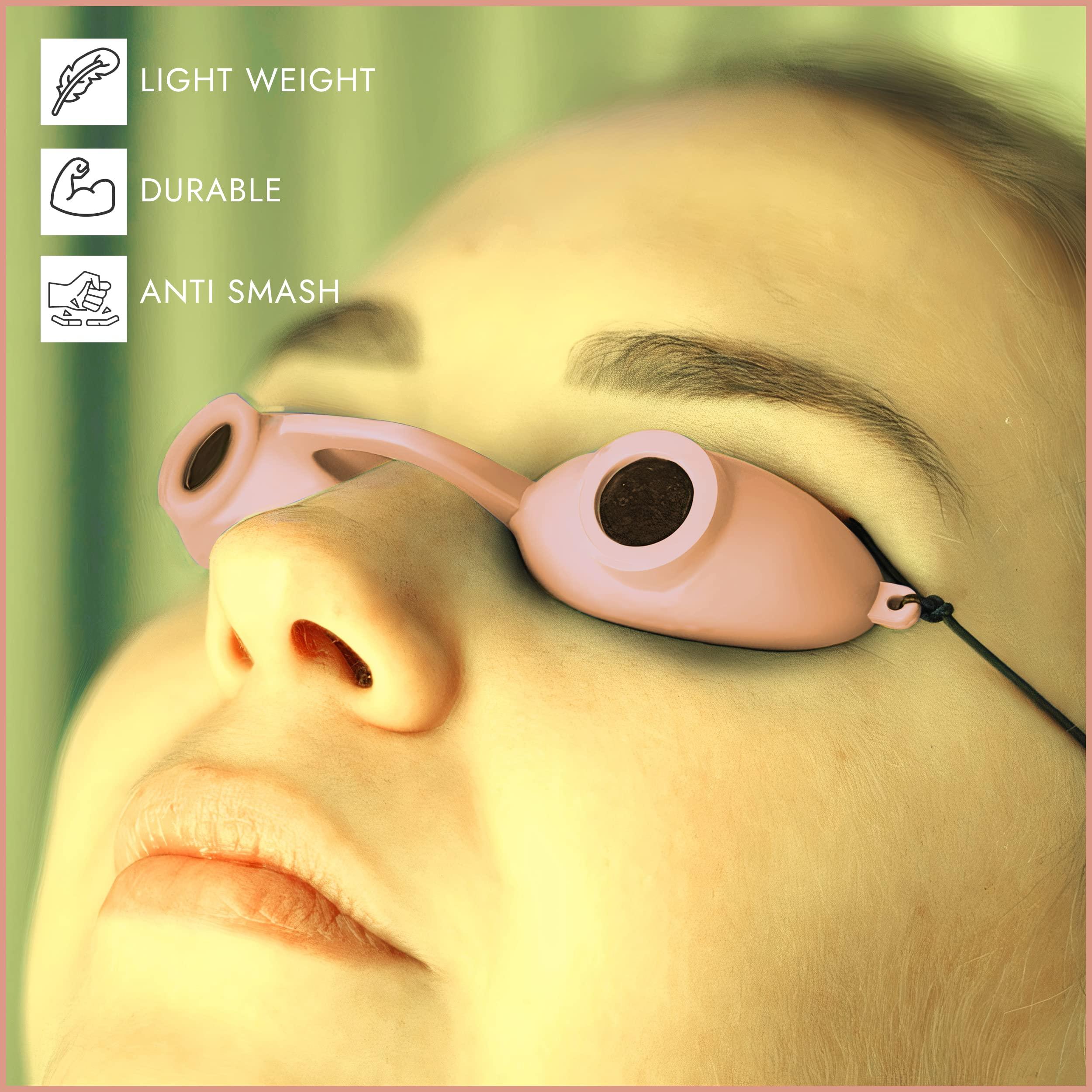 Super Sunnies Super Sunnies Tanning Goggles - 12-Pack Flexible Assorted Pastel Colors - UV Eye Protection, FDA Compliant