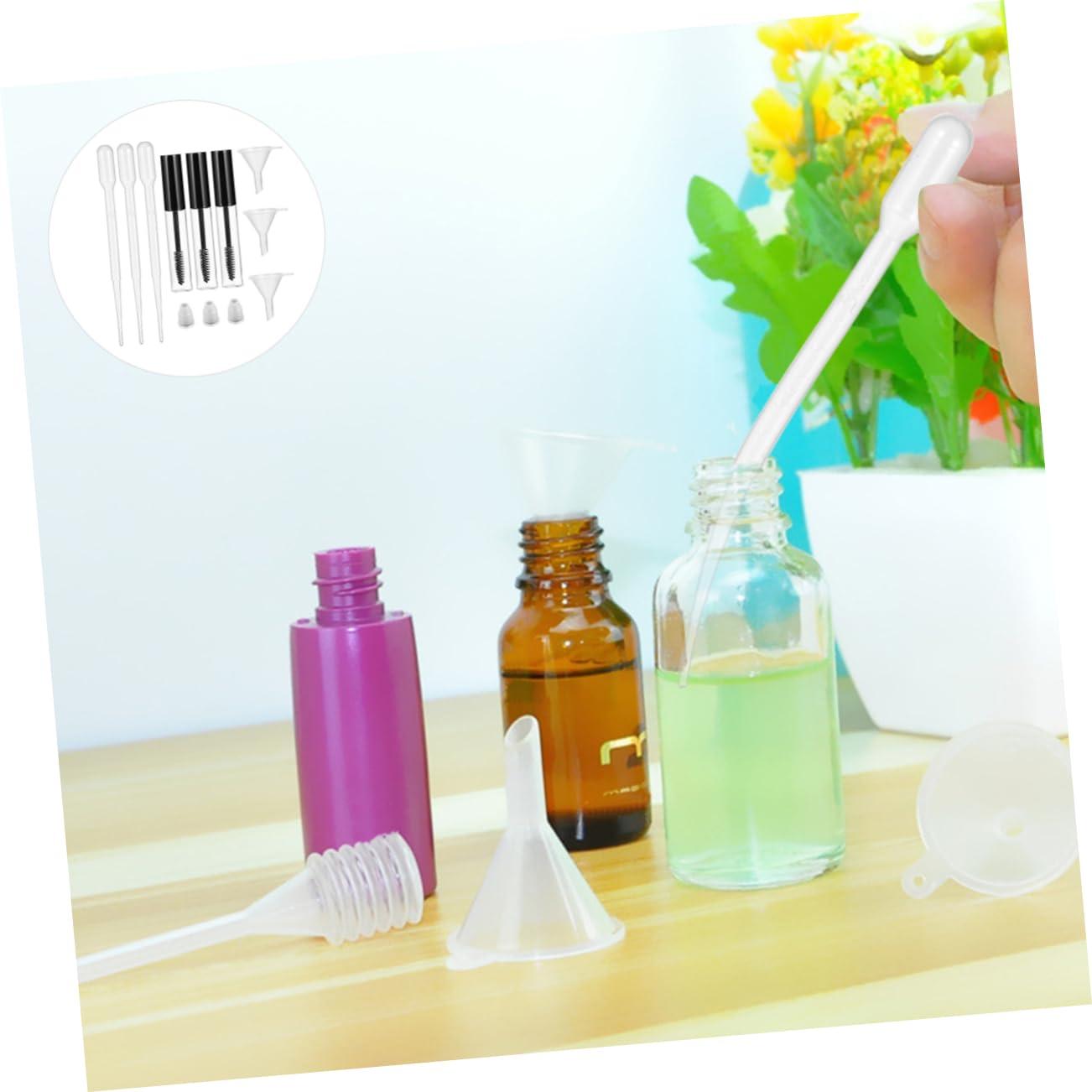 FRCOLOR FRCOLOR 27 Pcs Mascara Tube Spray Nozzle for Bottles Container Dispenser Pump Mascara Wand Tubes Eyelash Tube Soap Pump Leak Proof Travel Bottles Liquid Small Pump Mist Jar Plastic Black