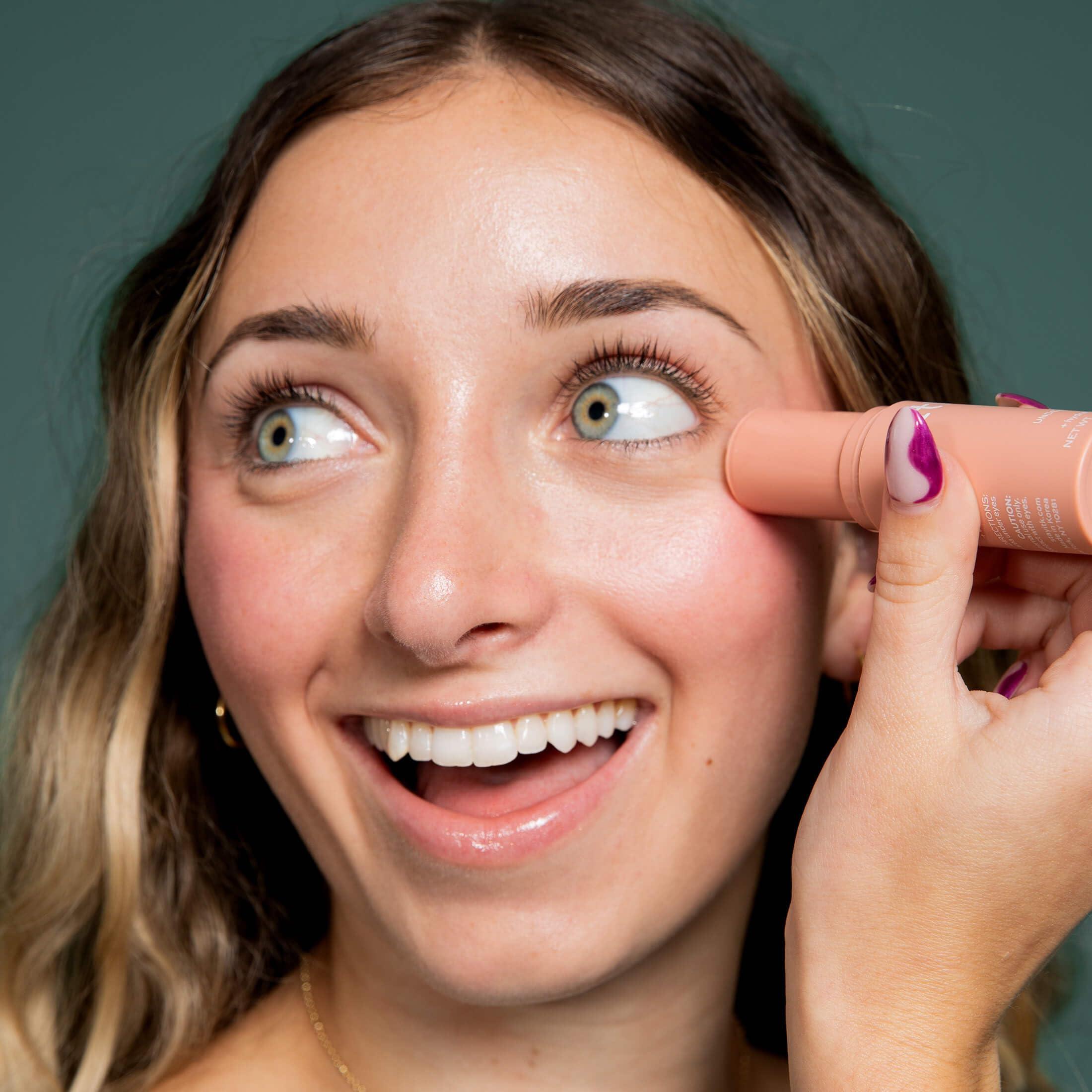 ITK ITK Skincare Caffeine + Aloe Vera Under Eye Stick Balm - Moisturizer for Fine Lines and Wrinkles - Under Eye Treatment Soothes Redness and Hydrates, Brightens, and Soothes Puffy Eyes - 0.5 oz. Stick