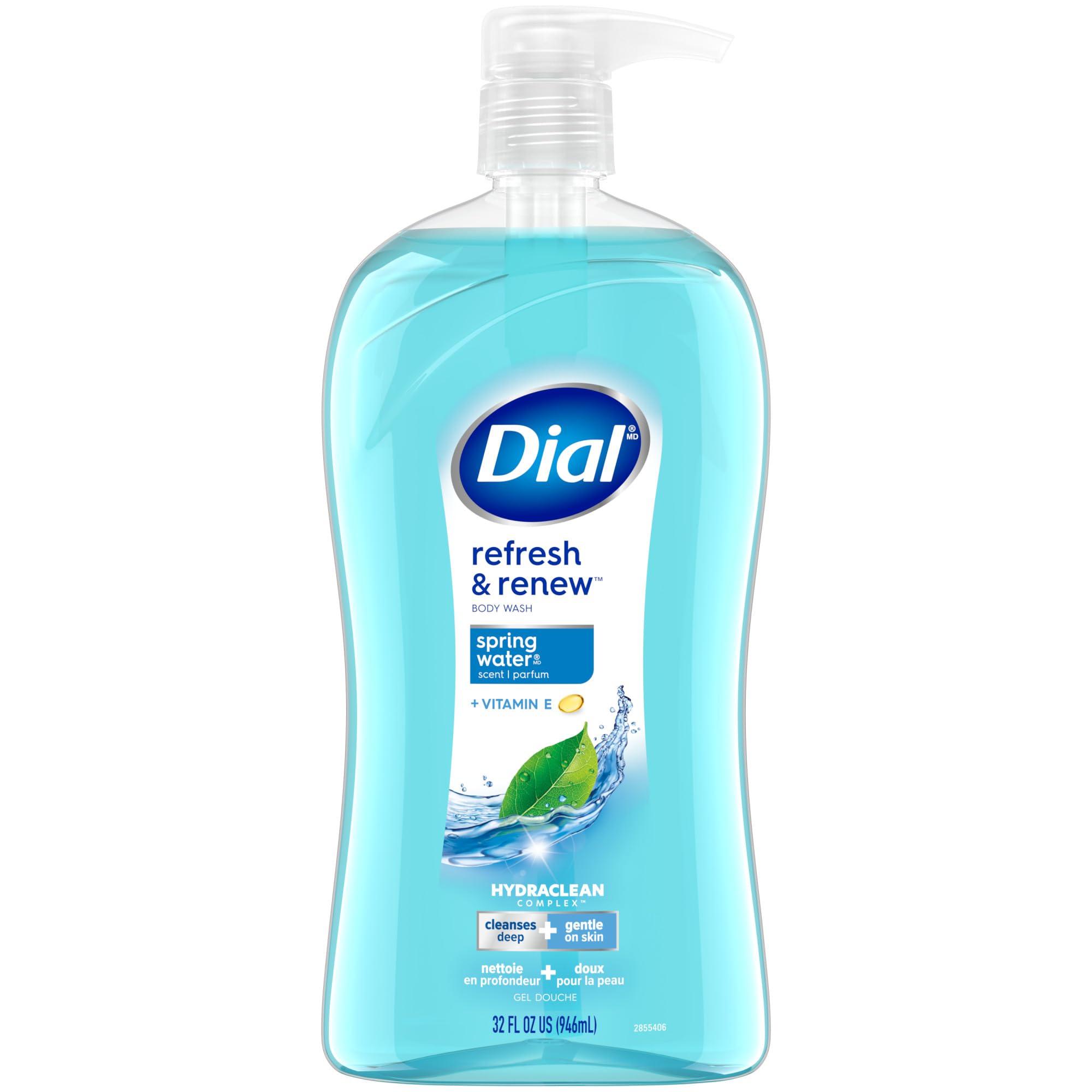 Dial Dial Body Wash, Refresh & Renew Spring Water, 32 fl oz