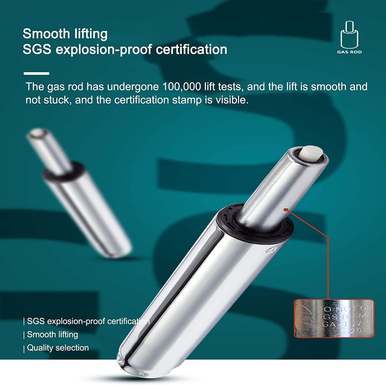 DYCIN Rolling Stools with Wheels Heavy Duty Stainless Steel Hydraulic Rolling Salon Stool, Leather with Handle Height Adjustable Beauty Swivel Stools, for Shop Drafting Work Office Tattoo Stool