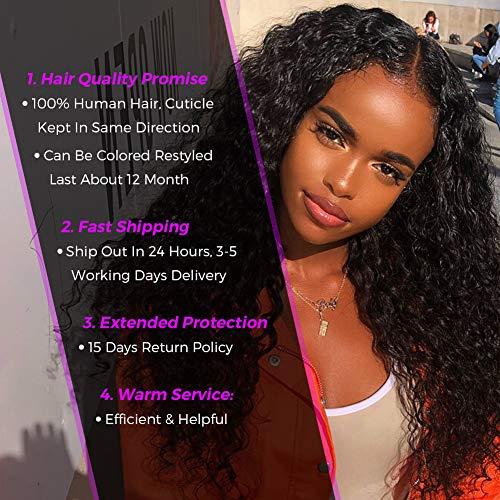 Alibeauty Alibeauty Malaysian Virgin Hair Deep Wave Bundles 9A Remy Human Hair 4 Bundles Wet and Wavy Deep Wave Hair BUndles No Shedding No Tangle (12 14 16 18inch)