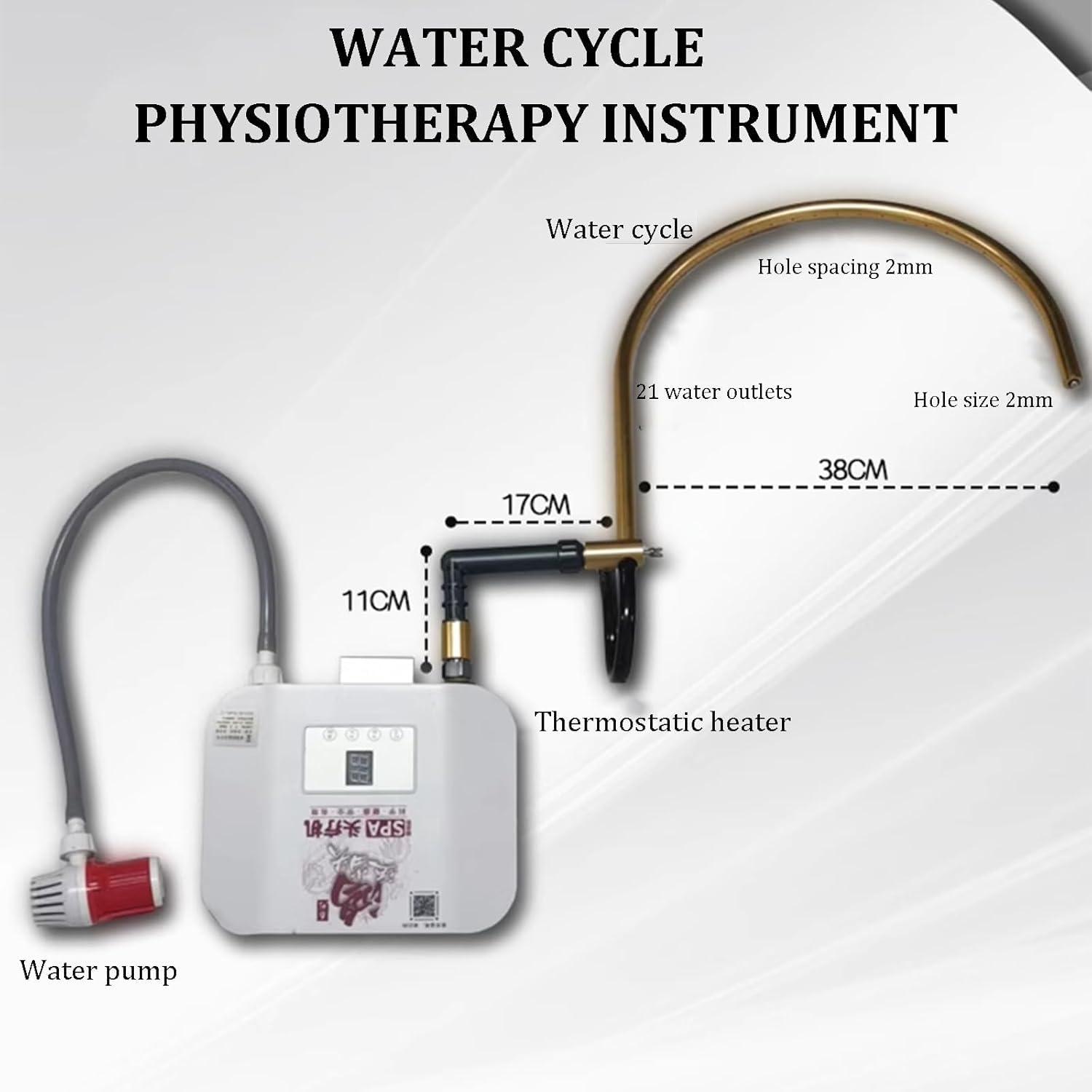 Yongyili Head Spa Hair Salon Water Circulation Rack, Japanese Head Spa Equipment, Mobile Water Circulation Hair Care Fumigator, Shower Shampoo Bed Accessories