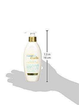 OGX Organix Quenching Plus Coconut Curls Frizz-Defying Curl Styling Milk, 6 Fluid Ounce