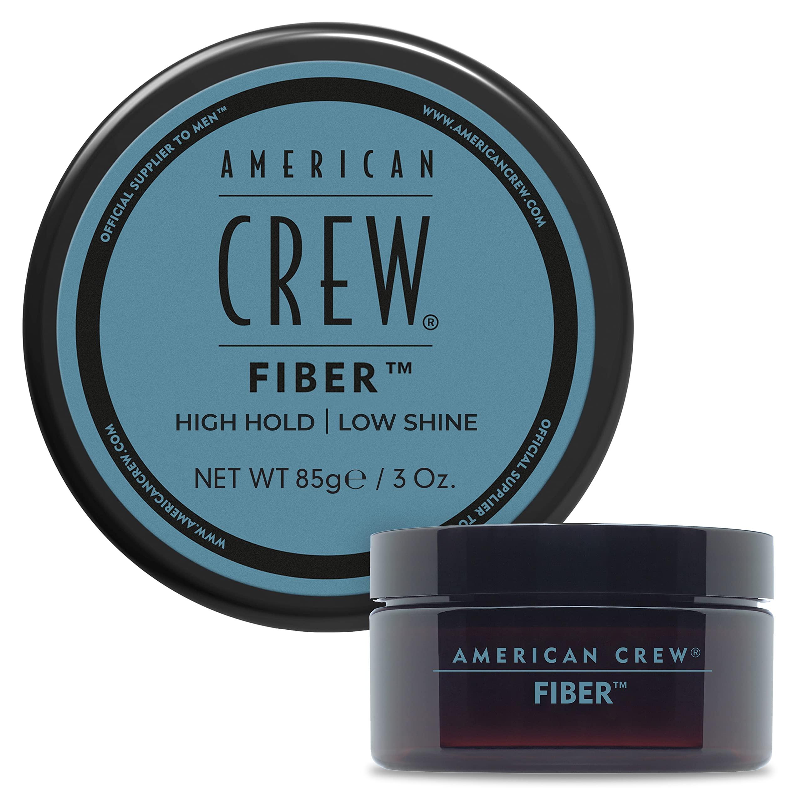 AMERICAN CREW AMERICAN CREW Men\'s Hair Pomade, Like Hair Gel with Medium Hold & High Shine, 3 Oz (Pack of 1) & Men\'s Hair Fiber, Like Hair Gel with High Hold & Low Shine, 3 Oz (Pack of 1)