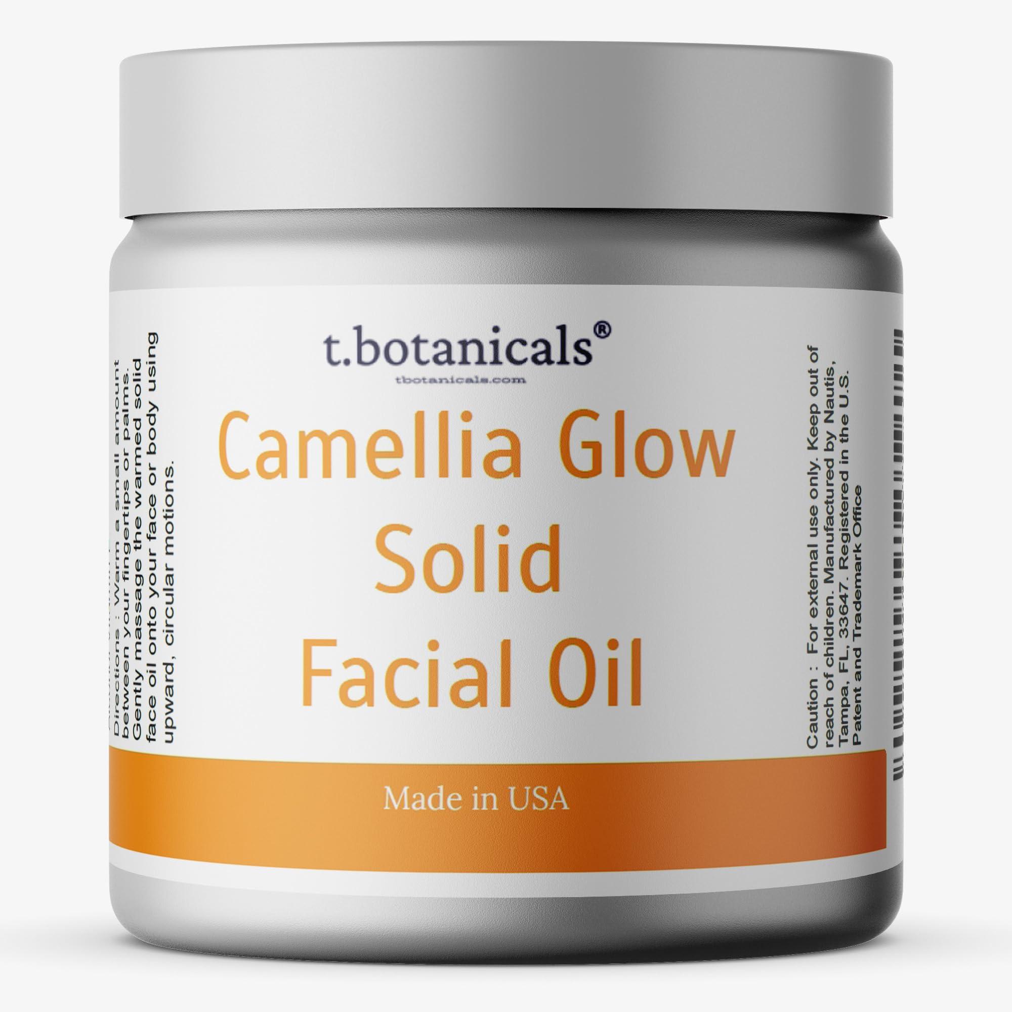 t.botanicals t.botanicals Camellia Solid Face Oil Hydrating Moisturizer Balm Gold Beauty Serum