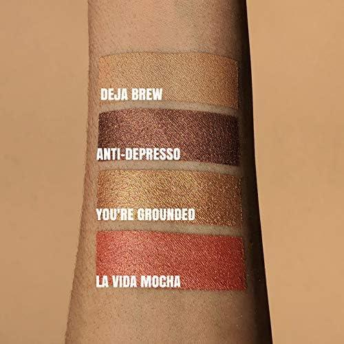 Beauty Bakerie Beauty Bakerie Coffee & Cocoa Palette, Versatile Blush and Bronzer Powder Palette for Every Skin Tone, Creamy Satin Finish, 4 Sugary Shades, Highlight, Contour, Blush Kit for Women