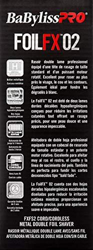 BaBylissPRO BaBylissPRO Barberology Double Foil Shaver, FXFS2 SILVERFX Professional Electric Shaver