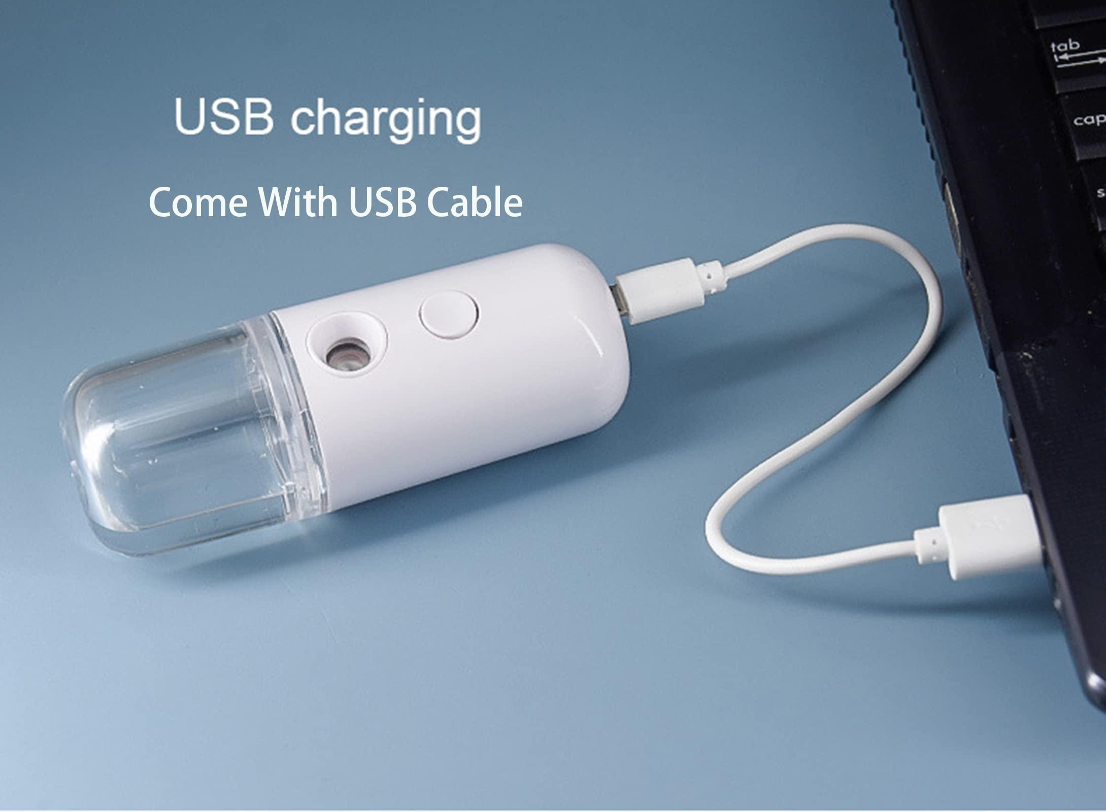 Htsorwzti Htsorwzti Nano Facial Mister Face Mister Nano Mist Sprayer Nano Mister for Lash Extensions Body Skincare Makeup (Pink White)