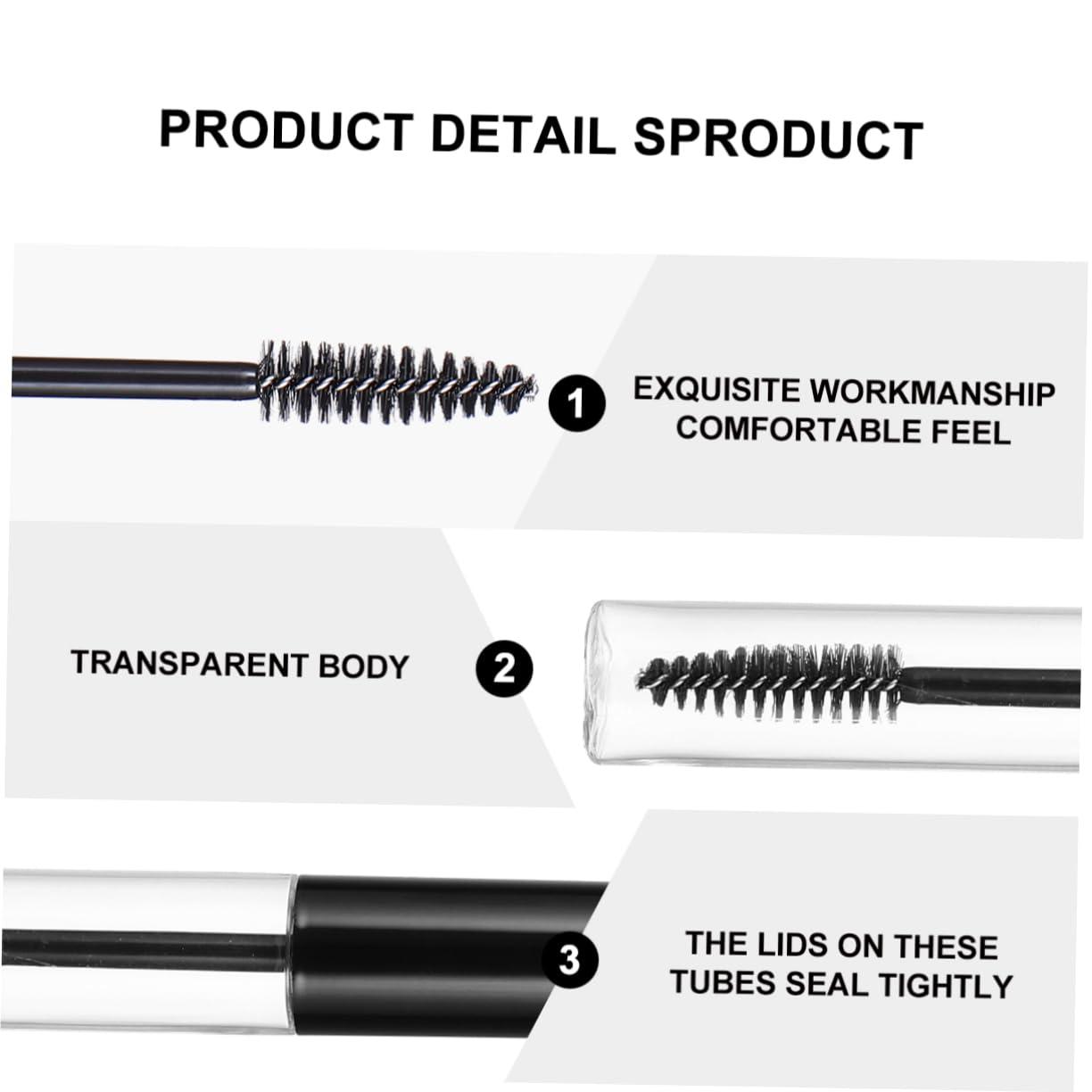 FRCOLOR FRCOLOR 27 Pcs Mascara Tube Spray Nozzle for Bottles Container Dispenser Pump Mascara Wand Tubes Eyelash Tube Soap Pump Leak Proof Travel Bottles Liquid Small Pump Mist Jar Plastic Black