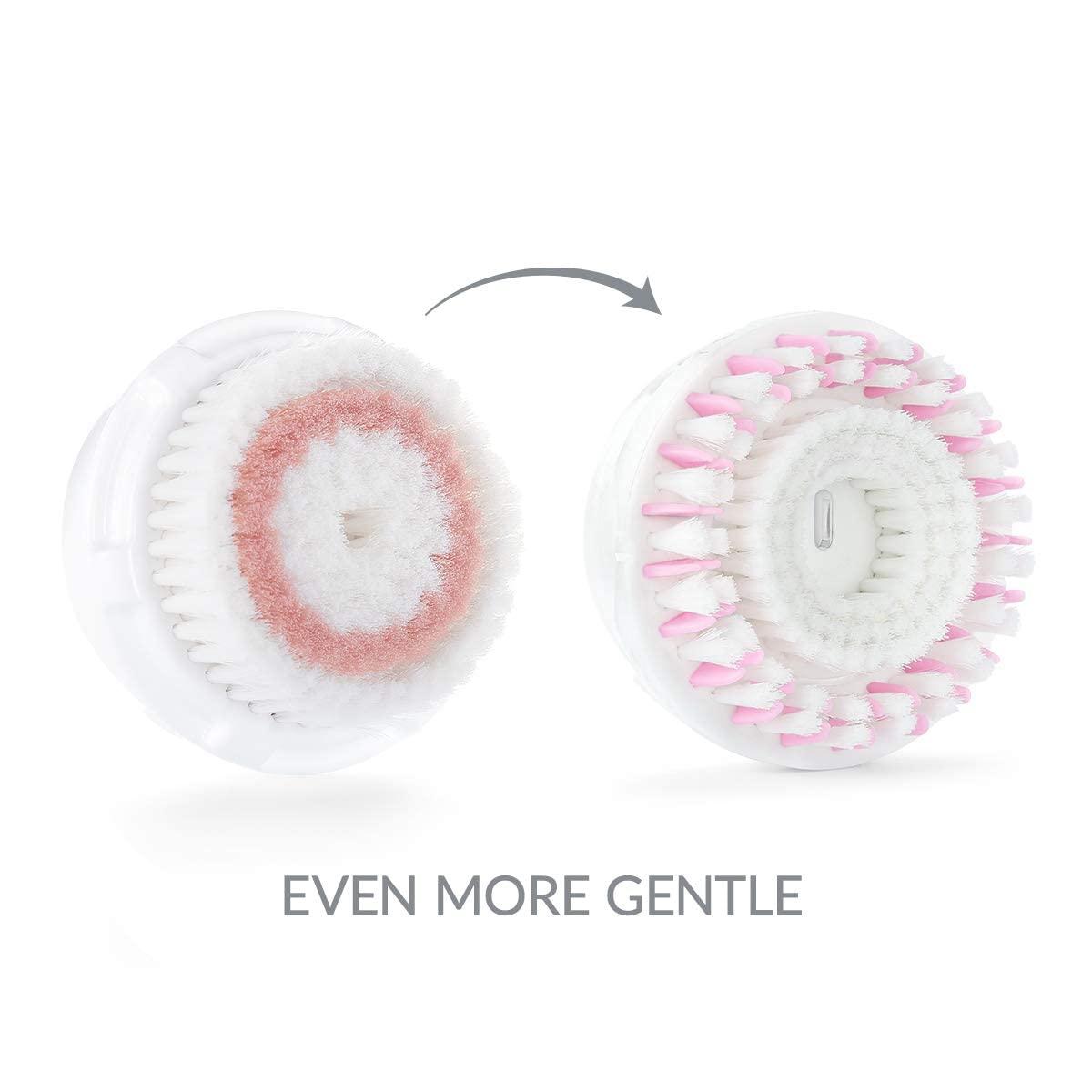 Clarsonic Clarsonic New Radiance Replacement Facial Cleansing Brush Head for Clarisonic Mia 1, Mia 2, Mia Fit, Alpha Fit, Smart Profile Uplift, 2 Count