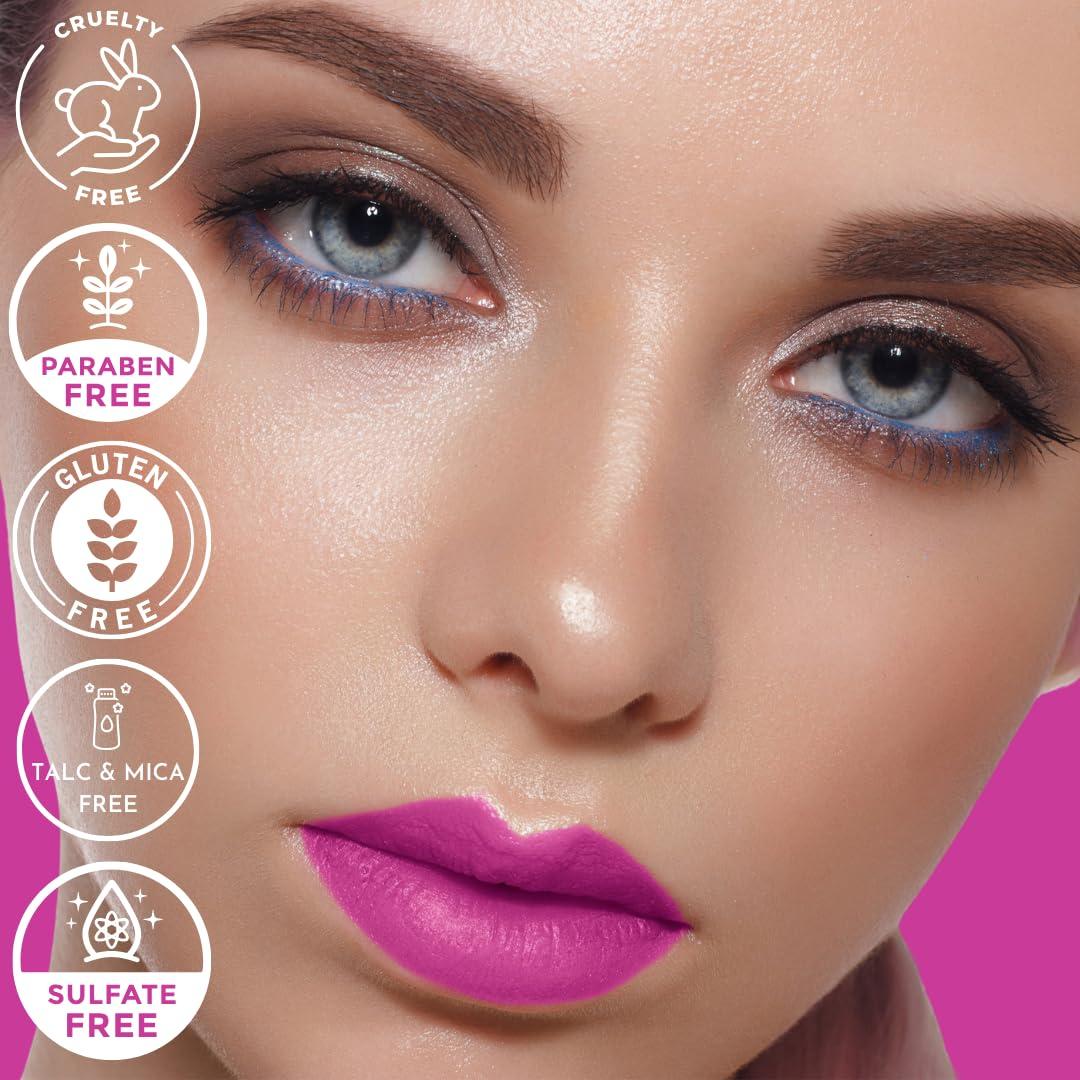 Mynena Mynena Hot Pink Matte Lipstick and Light Pink Lip Gloss