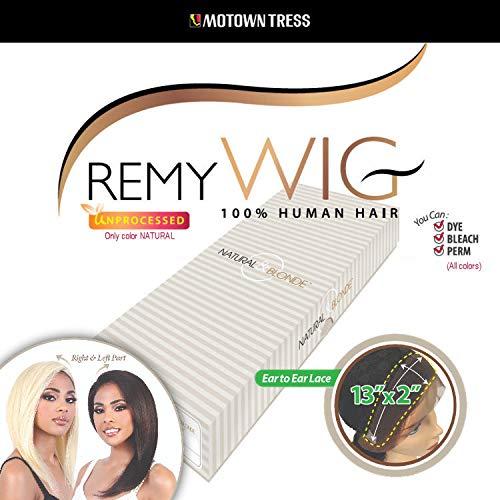 Motown Tress Motown Tress (Hnbl3.ina - Remy Human Hair Lace Front Wig in NATURAL