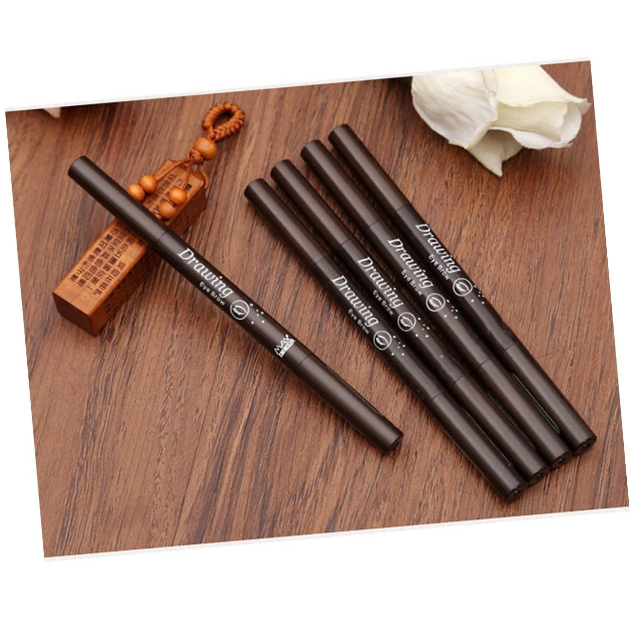 MERRYHAPY MERRYHAPY 2 1 Eyebrow Pencil Waterproof Brow Brush Waterproof Brow Pencil Double Headed Eyebrow Black Eyebrow Pencil Eyebrow Pen Eyebrow Pencils To Rotate Spiral Makeup
