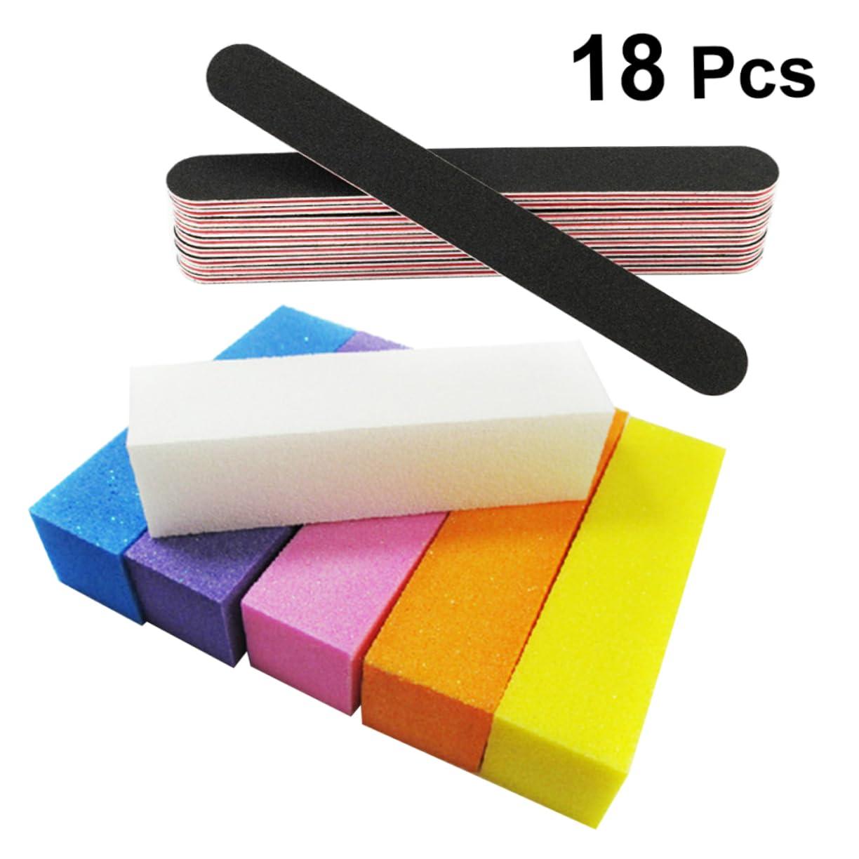 Beatifufu Beatifufu Essential Nail Sets Complete Manicure Kit Nail Files Buffer Blocks and Shine Polishing Tools