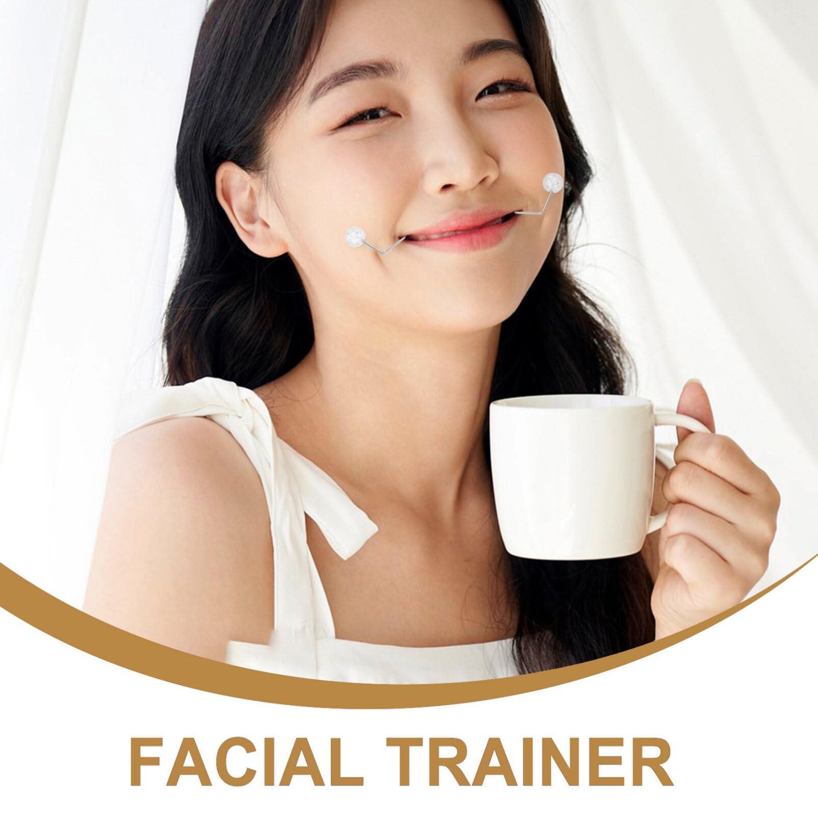 NOLITOY NOLITOY 2pcs Dimple Makers Dimple Trainer For The Face Mask Maker Smile Trainer Facial Exerciser Easy to Wear and Develop Natural Dimples Beauty Tools White