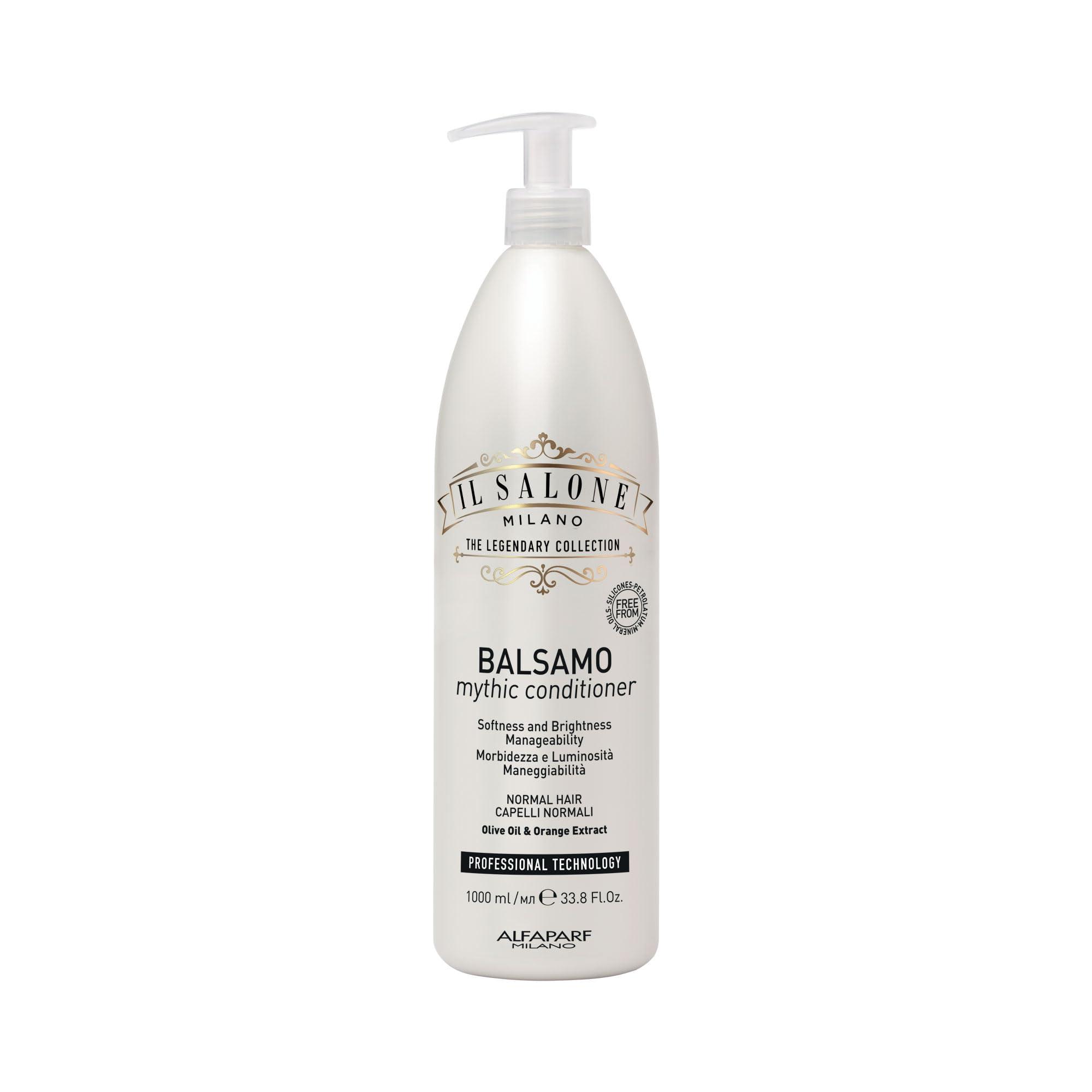 Il Salone Milano The Legendary Collection Alfaparf Il Salone Milano Professional Mythic Conditioner - Detangling Conditioner Formulated with Olive Oil + Orange Extract for Increased Shine and Manageability - Salon-Quality Hair Care (33.8 oz / 1000 ml)