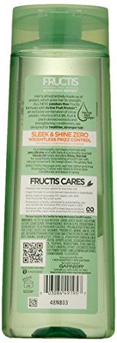 Garnier Garnier Hair Care Fructis Sleek and Shine Zero Shampoo, 12.5 Fluid Ounce