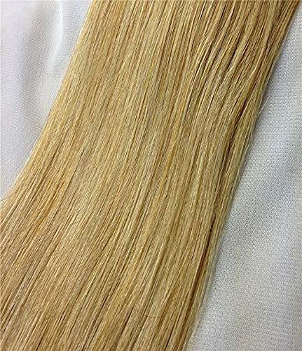 RemeeHi RemeeHi Micro Links Brazilian Hair Extensions Wavy Curly Micro Loop Ring Hair Extensions Remy Hair Extensions 50g 100s 24 Inch 16# Golden Blonde