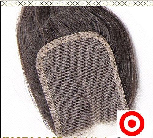 DaJun DaJun Hair 7A Middle Part Lace Closure with 3 Bundles Peruvian Virgin Remy Human Hair Body Wave Natural Color (trademark:DaJun)12"closure+22"24"24"weft