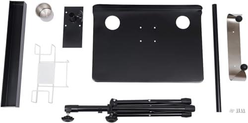 BounceyCart Mobile Portable Tattoo Workstation, Professional Work Station with Tripod Stand, 24-42 inch Height Adjustable Tattoo Studio Desk Tray Portable Table SPA Storage Tables